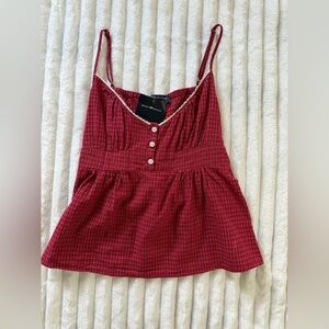 Brandy Melville plaid tank top